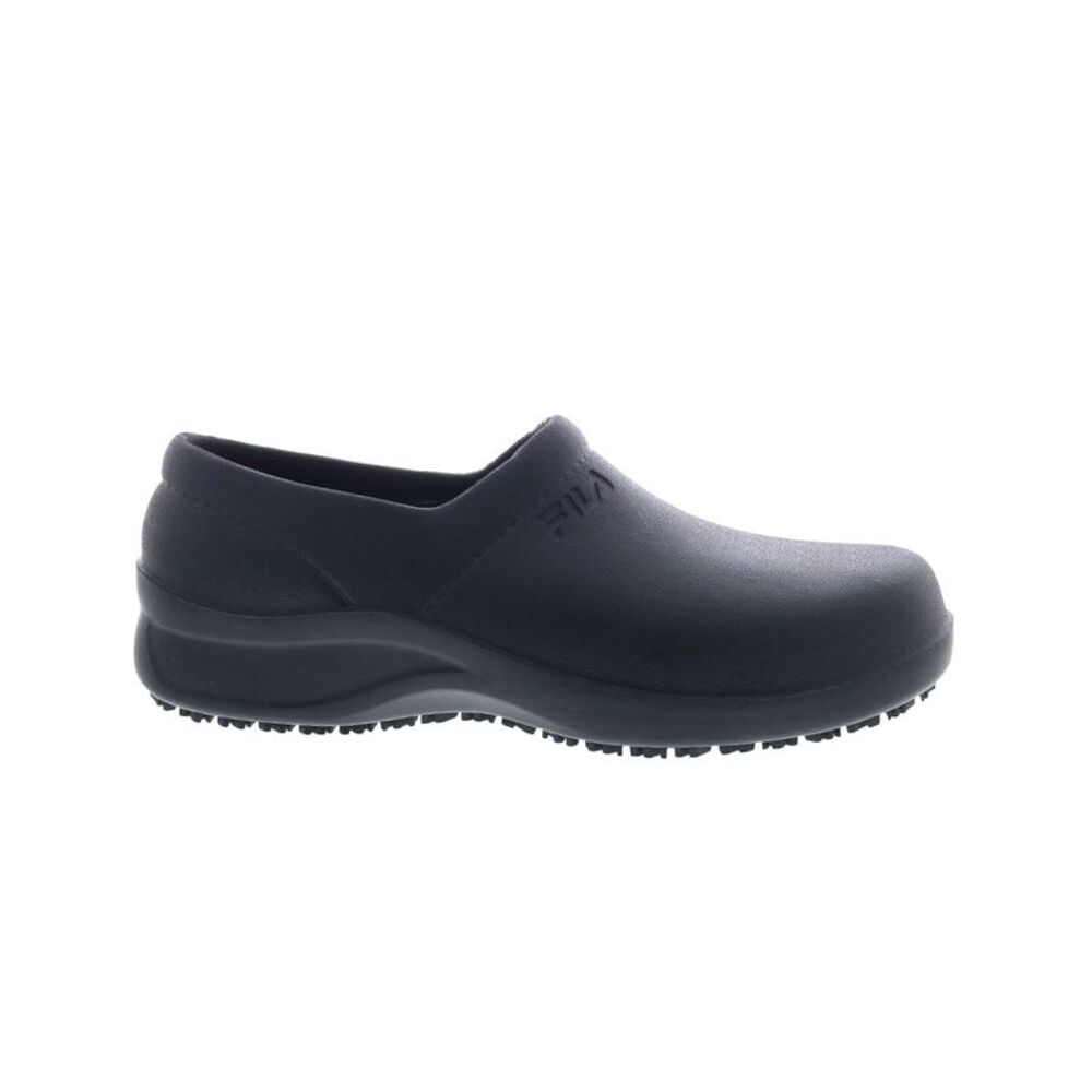 Fila Mens Galvanize Slip Resistant Black Shoes (NWT)